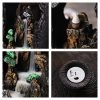 Large Mountain Stream Resin Chinese Incense Backflow Waterfall Fountain Burner with LED Lighting