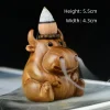 Cute Little Cow Wood Waterfall Backflow Incense Burner | Lulu Incense