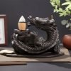 Antique Ceramic Dragon Fountain Waterfall Backflow Incense Burner for Sale