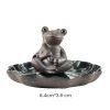 Antique Ceramic Frog with Lotus Leaf Incense Burning Holder for Sticks | Lulu Incense