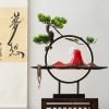 Electric Ceramic Zen Theme Red Buddha Incense Backflow Burner with LED Light | Lulu Incense