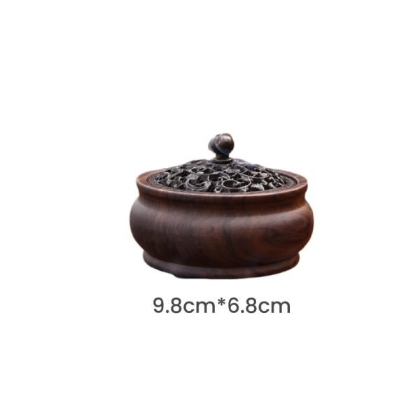 Handmade Walnut Cherry Blossom Shaped Wood Sticks Incense Burner | Lulu Incense