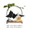 Electric Ceramic Zen Lotus and Cloud Foundation LED Waterfall Incense Burner | Lulu Incense