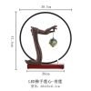 Electric Ceramic Zen Theme Red Buddha Incense Backflow Burner with LED Light | Lulu Incense