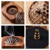 Best Antique Walnut Wood Burning Cone Incense Burner for Sale | Lulu Incense
