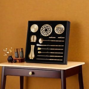 Asian Brass Agarwood Home Incense Powder Making Burner Pattern kit