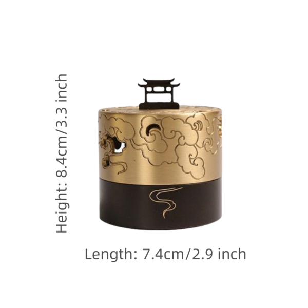 Auspicious Clouds Small Chinese Antique Copper Incense Burner for Sale | Lulu Incense
