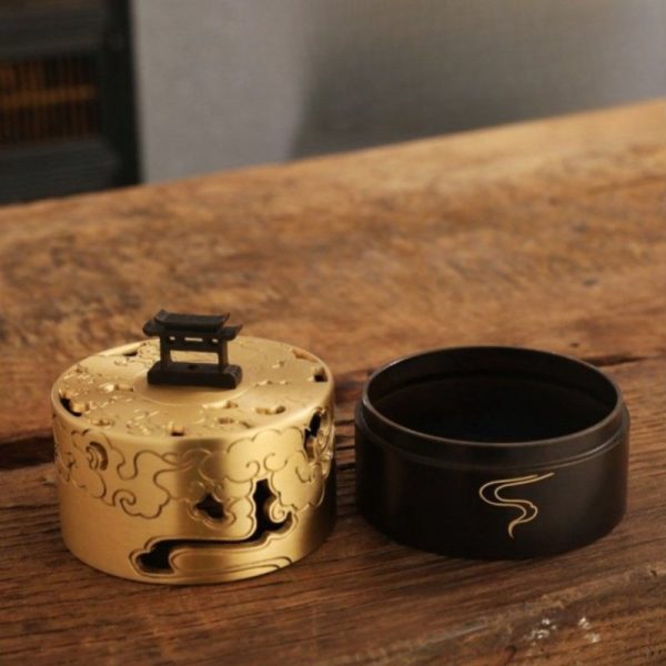 Auspicious Clouds Small Chinese Antique Copper Incense Burner for Sale | Lulu Incense