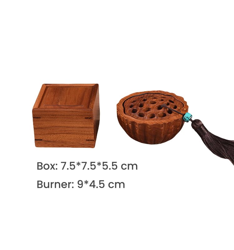 Best African Blackwood Lotus Seedpod Shaped Cones Incense Wood Burner Best African Blackwood Lotus Seedpod Shaped Cones Incense Wood Burner | Lulu Incense