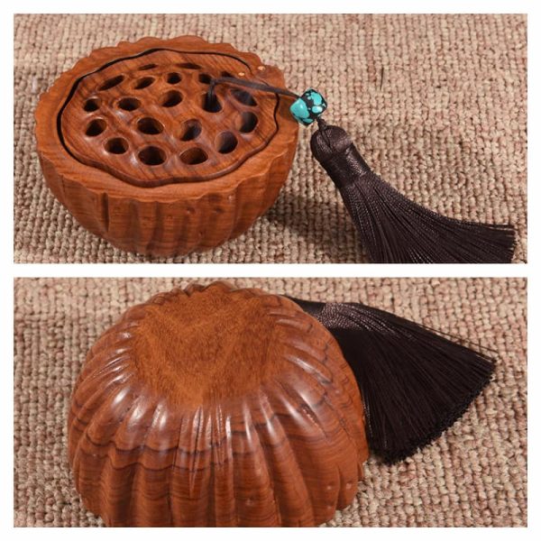 Best African Blackwood Lotus Seedpod Shaped Cones Incense Wood Burner | Lulu Incense