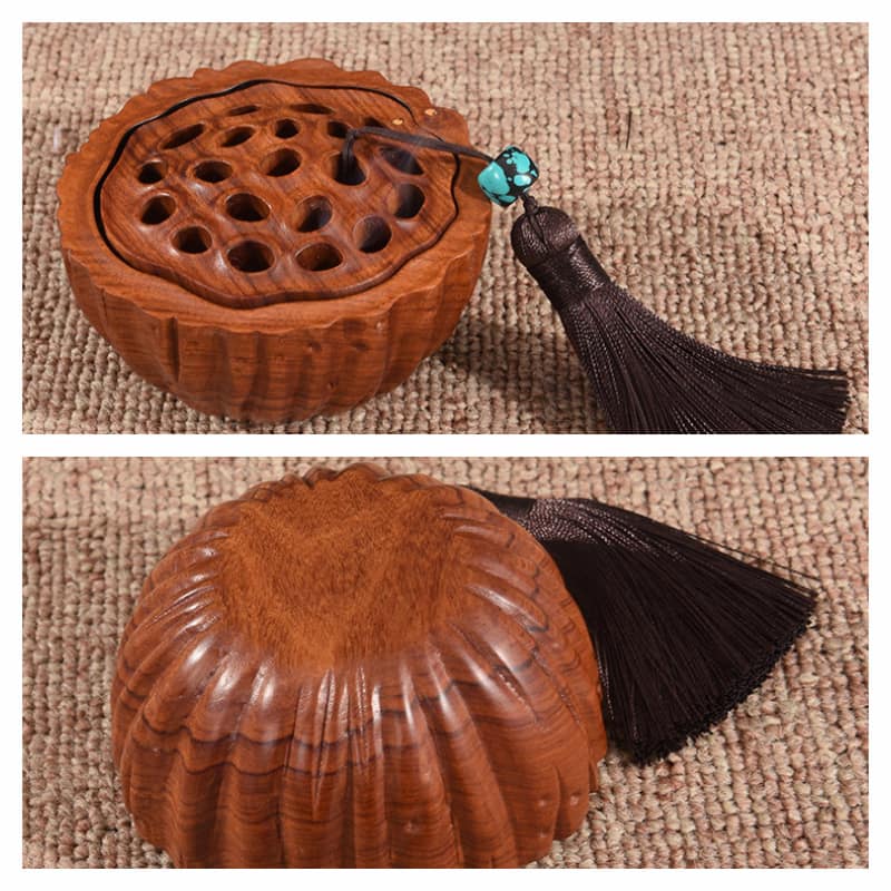 Best African Blackwood Lotus Seedpod Shaped Cones Incense Wood Burner Best African Blackwood Lotus Seedpod Shaped Cones Incense Wood Burner | Lulu Incense