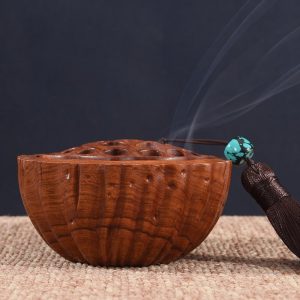 Best African Blackwood Lotus Seedpod Shaped Cones Incense Wood Burner | Lulu Incense