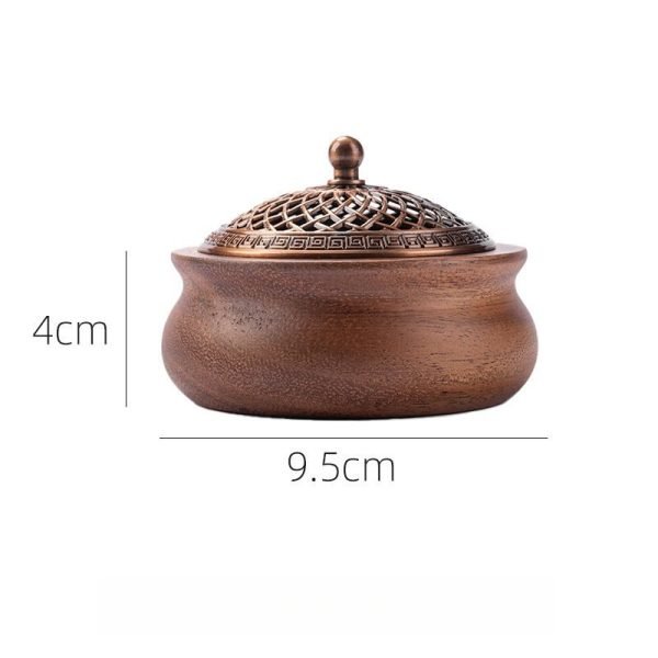 Best Antique Walnut Wood Burning Cone Incense Burner for Sale | Lulu Incense