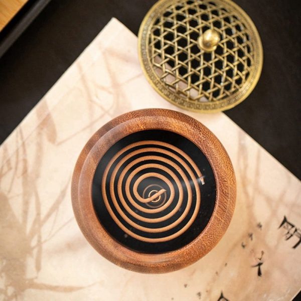Best Antique Walnut Wood Burning Cone Incense Burner for Sale | Lulu Incense