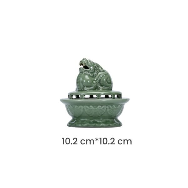 Black Alloy Japanese Style Incense Cone Burning Holder with Hanging Ball | Lulu Incense