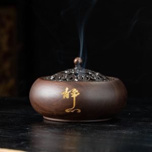 Best Chinese Antique Sandalwood Cone and Stick Wooden Incense Burner Holder | Lulu Incense