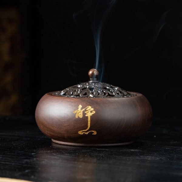 Best Chinese Antique Sandalwood Cone and Stick Wooden Incense Burner Holder | Lulu Incense