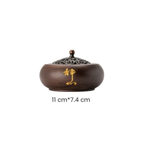 Best Chinese Antique Sandalwood Cone and Stick Wooden Incense Burner Holder | Lulu Incense