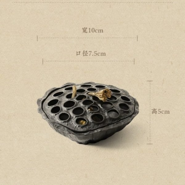 Elegant Vintage Ceramic Purple Crane Incense Burner for Cones | Lulu Incense