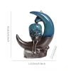 Resin Ghost Pumpkin Shaped Backflow Incense Burner for Halloween Holiday | Lulu Incense