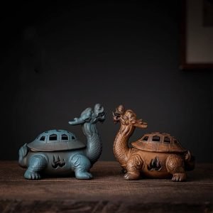 Dragon Turtle Shape Ceramic Incense Cone Burner Holder | Lulu Incense