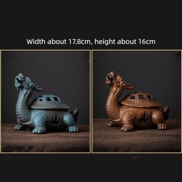 Dragon Turtle Shape Ceramic Incense Cone Burner Holder | Lulu Incense