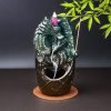 Ceramic Blue Dragon Double Side Backflow Smoking Incense Burner Holder