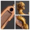 Ceramic Elegant Blue and Golden Sleeping Dragon Stick Incense Burner | Lulu Incense
