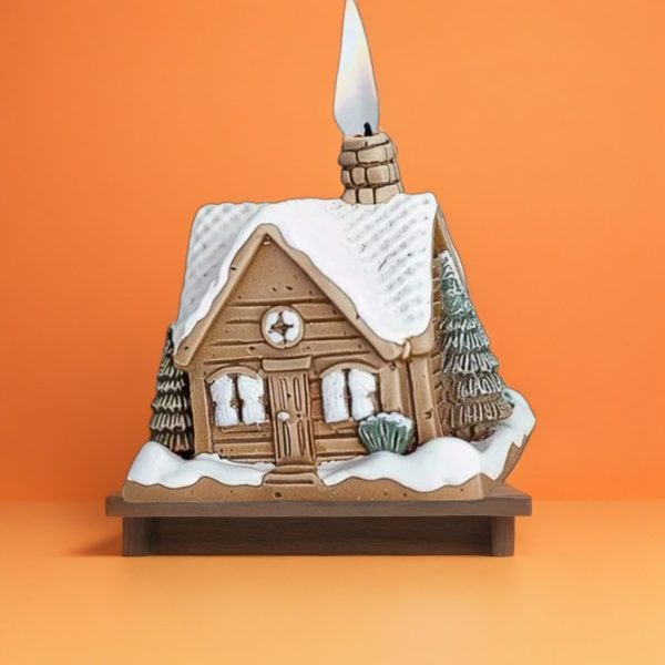 Ceramic Santa Claus And Snowman Christmas Star Shaped Incense Burner 2