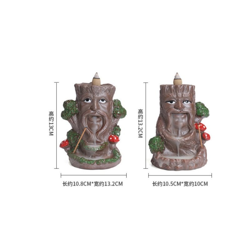 Ceramic Tree Monster Halloween Cascading Waterfall Incense Fountain Burner Holder Ceramic Tree Monster Halloween Cascading Waterfall Incense Fountain Burner Holder