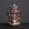Ceramic Tree Monster Halloween Cascading Waterfall Incense Fountain Burner Holder