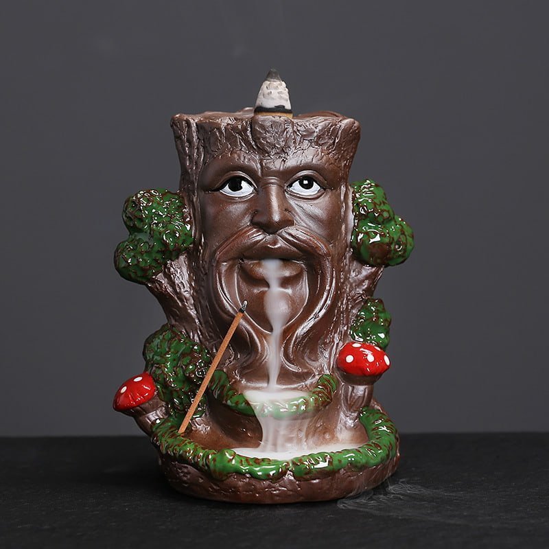 Ceramic Tree Monster Halloween Cascading Waterfall Incense Fountain Burner Holder Ceramic Tree Monster Halloween Cascading Waterfall Incense Fountain Burner Holder