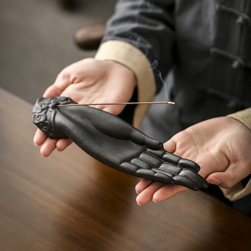 Vintage Handmade Blue And White Plum Floral Ceramic Sticks Burning Incense Holder Vintage Handmade Blue and White Plum Floral Ceramic Sticks Burning Incense Holder | Lulu Incense