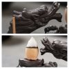 Ceramic Elegant Blue and Golden Sleeping Dragon Stick Incense Burner