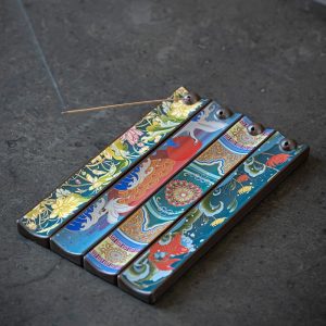 Chinese Antique Enamel Patterns Ceramic Scent Sticks Incense Burner | Lulu Incense