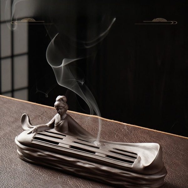 Vintage Traditional Patterns Sandal Wooden Stick Incense Burner Holder Box | Lulu Incense