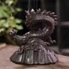 Chinese Dragon Ceramic Smoke Waterfall Backflow Incense Burner with LED Lighting | Lulu Incense