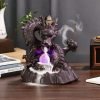 Chinese Dragon Ceramic Smoke Waterfall Backflow Incense Burner with LED Lighting