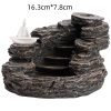 Chinese Mountain Path Reverse Incense Backflow Waterfall Fountain Burner