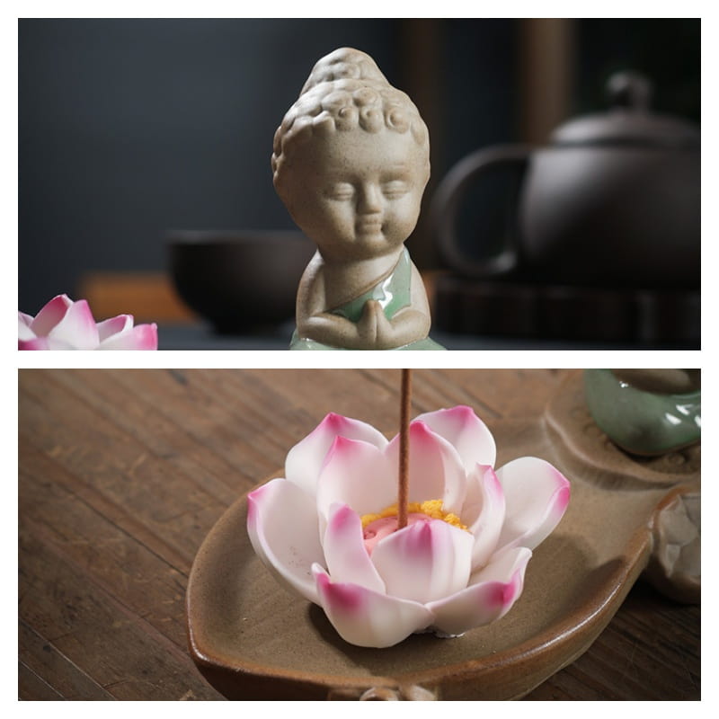 Vintage Handmade Blue And White Plum Floral Ceramic Sticks Burning Incense Holder Vintage Handmade Blue and White Plum Floral Ceramic Sticks Burning Incense Holder | Lulu Incense