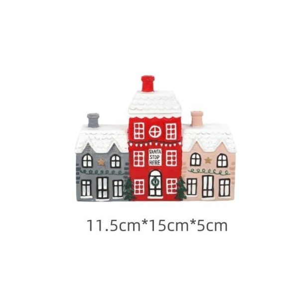 Christmas Village Smoking Chimney Log Cabin Incense Burner | Lulu Incense