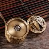 Small Cicada and Tree Pattern Tibetan Bowl Copper Incense Burner Antique | Lulu Incense