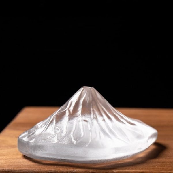 Clear Glass Mount Fuji Japanese Style Incense Burner for Sticks | Lulu Incense