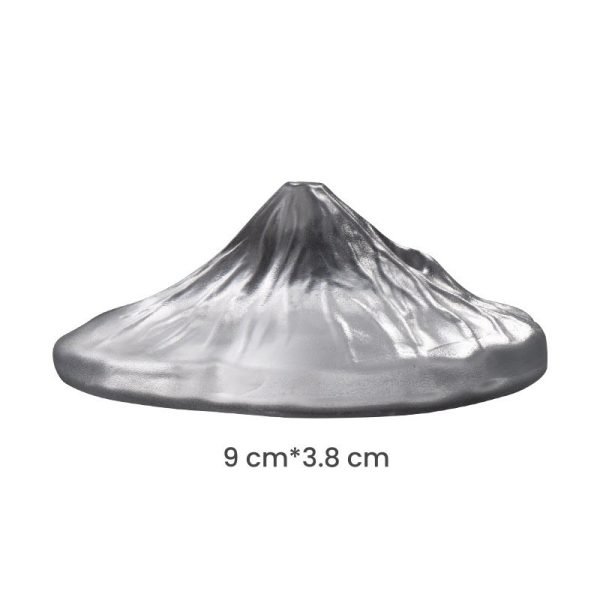 Clear Glass Mount Fuji Japanese Style Incense Burner for Sticks | Lulu Incense