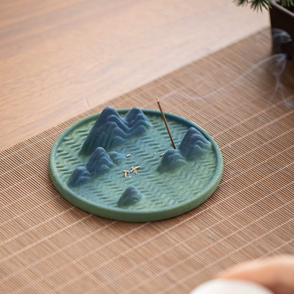 Creative Mountain Theme Ceramic Incense Stick Burner Holder | Lulu Incense
