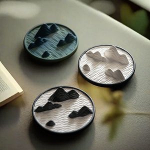 Creative Mountain Theme Ceramic Incense Stick Burner Holder