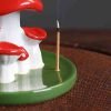 Creative Mushroom Ceramic Waterfall Backflow Incense Fountains Burner