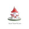 Creative Mushroom Ceramic Waterfall Backflow Incense Fountains Burner