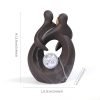 Blue and Brown Heart Shaped Valentine's Day Waterfall Backflow Incense Burning Holder | Lulu Incense