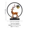 Red Monkey King Purple Clay and Wooden Foundation Incense Waterfall Burner with LED Light